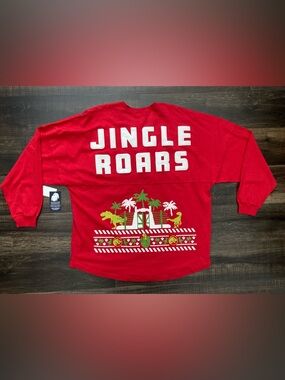 Universal Studios Jurassic Park Christmas Jingle Roar Spirit Jersey Adult XL